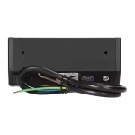 Gniazdo meblowe 2x2P+Z (Schuko), czarne