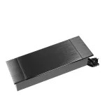 Gniazdo meblowe wpuszczane w blat z płaskim frezowanym rantem, uchylną klapką, ładowarką USB i przewodem 1,5m, 2x2P+Z (French), 2xUSB (typ A+C; 3,6A), czarne