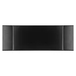 Gniazdo meblowe wpuszczane w blat z płaskim frezowanym rantem, uchylną klapką, ładowarką USB i przewodem 1,5m, 2x2P+Z (French), 2xUSB (typ A+C; 3,6A), czarne