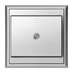 Łącznik jednobiegunowy p/t z podświeleniem Luna, 10A, 250V, WP-1L/S, srebrny