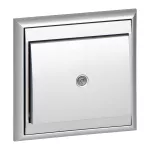 Łącznik jednobiegunowy p/t z podświeleniem Luna, 10A, 250V, WP-1L/S, srebrny