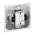 Łącznik jednobiegunowy p/t z podświeleniem Luna, 10A, 250V, WP-1L/S, srebrny