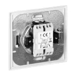 Łącznik krzyżowy p/t Luna, 10A, 250V, WP-8L, srebrny