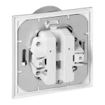Gniazdo podwójne p/t 2x2P Luna, 16A, 250V, PT-5LR, srebrny