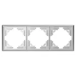 Ramka potrójna Luna, Ra-3L, srebrny