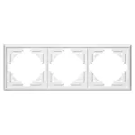 Ramka potrójna Luna, Ra-3L, biały