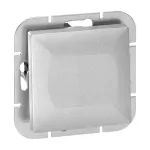 Łącznik p/t jednobiegunowy Pearl, 10A, 250V, WP-1P, srebrny