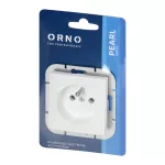 Gniazdo pojedyncze p/t 2P Pearl, 16A, 250V, PT-15P, biały