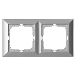 Ramka podwójna Pearl, Ra-2P, srebrny