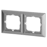 Ramka podwójna Pearl, Ra-2P, srebrny
