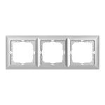 Ramka potrójna Pearl, Ra-3P, srebrny