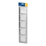 Ramka pięciokrotna Pearl, RA-5P, srebrny