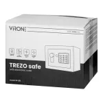 Sejf z kodem elektronicznym TREZO, mały, wymiary zewnętrzne: 230 x 170 x 170 mm