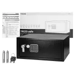 Sejf z kodem elektronicznym TREZO, laptop, wymiary zewnętrzne: 420 x 200 x 370 mm
