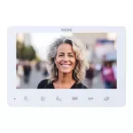 ANGU, zestaw wideodomofonowy 4-żyłowy, bezsłuchawkowy, monitor 7" LCD, z kamerą 800TVL, z czytnikiem kart i breloków zbliżeniowych 13,56MHz, biały