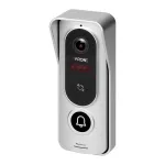 ANGU, zestaw wideodomofonowy 4-żyłowy, bezsłuchawkowy, monitor 7" LCD, z kamerą 800TVL, z czytnikiem kart i breloków zbliżeniowych 13,56MHz, biały