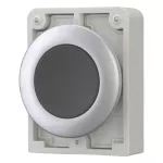 M30C-FDR-S Przycisk 30mm płaski, czarny, bez sam.