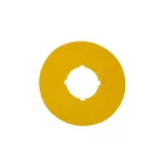 M22-XBK Żółta tabliczka do przycisków bezpieczeństwa, czysta