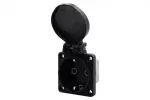 Gniazdo tablicowe 230V czarne - B SCHUKO IP44
