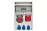 Rozdzielnica ULISSE 12M - gniazda 16A 5p, 63A 5p, 3x230V IP44