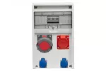 Rozdzielnica ULISSE 12M - gniazda 32A 5p, 63A 5p, 2x230V IP44