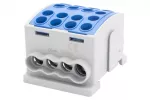 Zacisk HLK 125A-4 (1x35,3x25 / 1x35,3x25) - niebieski IP20
