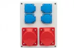 Rozdzielnica R-240 - gniazda 16A 5p, 32A 5p, 4x230V IP44