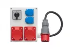 Rozdzielnica R-240 - gniazda 2x32A 5p, 2x230V, L/P (32A), wtyczka 32A 5p, OPD 5x4mm2 -1,5m IP44