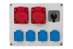 Rozdzielnica R-310 - gniazda 2x32A5p, 4x250V, L/P (32A) IP44
