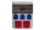 Rozdzielnica CAJA 12M - gniazda 2x16A 5p, 3x230V IP44