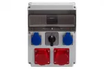 Rozdzielnica CAJA 12M - gniazda 2x16A 5p, 2x230V, L/P (32A) IP44