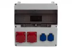 Rozdzielnica LAGO 17M - gniazda 2x32A 5p, 2x230V IP44
