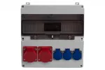 Rozdzielnica LAGO 17M - gniazda 2x32A 5p, 3x230V IP44