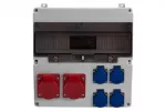 Rozdzielnica LAGO 17M - gniazda 2x32A 5p, 4x230V IP44