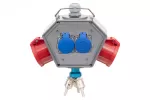 Rozdzielnica POLYBOX - gniazda 16A 5p, 32A 5p, 2x230V + 3x AIR IP44