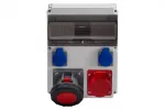 Rozdzielnica CAJA 12M - gniazda 32/5, 63A 5p, 2x230V IP44