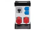 Rozdzielnica R-240 - gniazda 16A 5p, 32A 5p, 2x230V, L/P (32A), stelaż plastikowy IP44