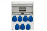 Rozdzielnica LAGO 11M - gniazda 7x230V IP44