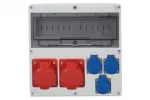 Rozdzielnica LAGO 14M - gniazda 2x16A 5p, 3x230V IP44