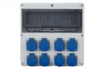 Rozdzielnica LAGO 14M - gniazda 8x230V IP44
