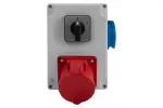 Rozdzielnica RS-KOMBI - gniazda 32A 5p, 230V, 0/1 (32A) IP44