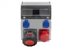 Rozdzielnica CAJA 12M BICOLOR - gniazda 16A 5p, 63A 5p, 2x230V IP44