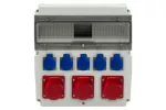 Rozdzielnica CAJA 15M - gniazda 2x16A 5p, 32A 5p, 5x230V IP44