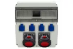 Rozdzielnica CAJA 15M - gniazda 2x63A 5p, 4x230V IP44