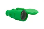 Gniazdo gumowe NOVA 16A 230V zielone IP44