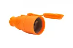 Gniazdo gumowe NOVA 16A 230V pomarańczowe IP44
