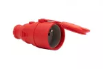 Gniazdo gumowe NOVA 16A 230V czerwone IP44