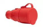 Gniazdo gumowe NOVA 16A 230V czerwone IP44