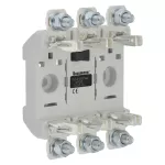 TD00-DI podstawa NH000/00, 3p, 160A, mont. szyna DIN i śruby, podwójny styk