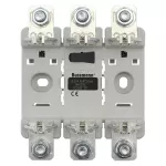 TD00-DI podstawa NH000/00, 3p, 160A, mont. szyna DIN i śruby, podwójny styk